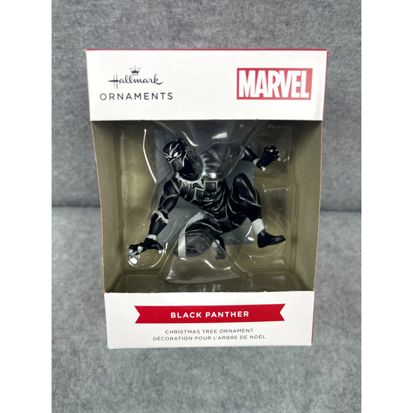 NEW‎ Hallmark 2021 BLACK PANTHER Christmas Ornament - Picture 1 of 2